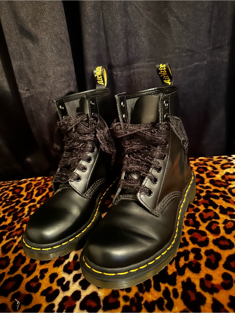 Dr. Martens Black Lace-Up Boots